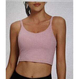 NEW Sports Bra Adjustable Strap Crop Padded Tank Top Workout Yoga Gym Running Sm